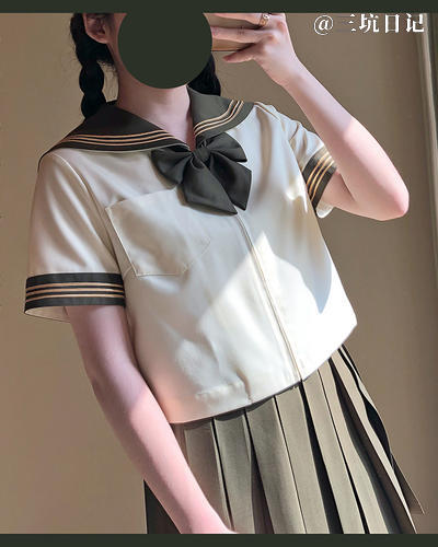 中牌制服馆札幌鸢绿金三本夏服照片图片